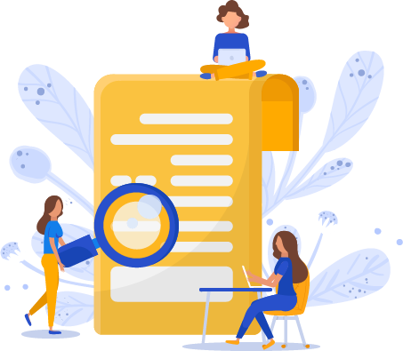 candidate assessment vector graphic